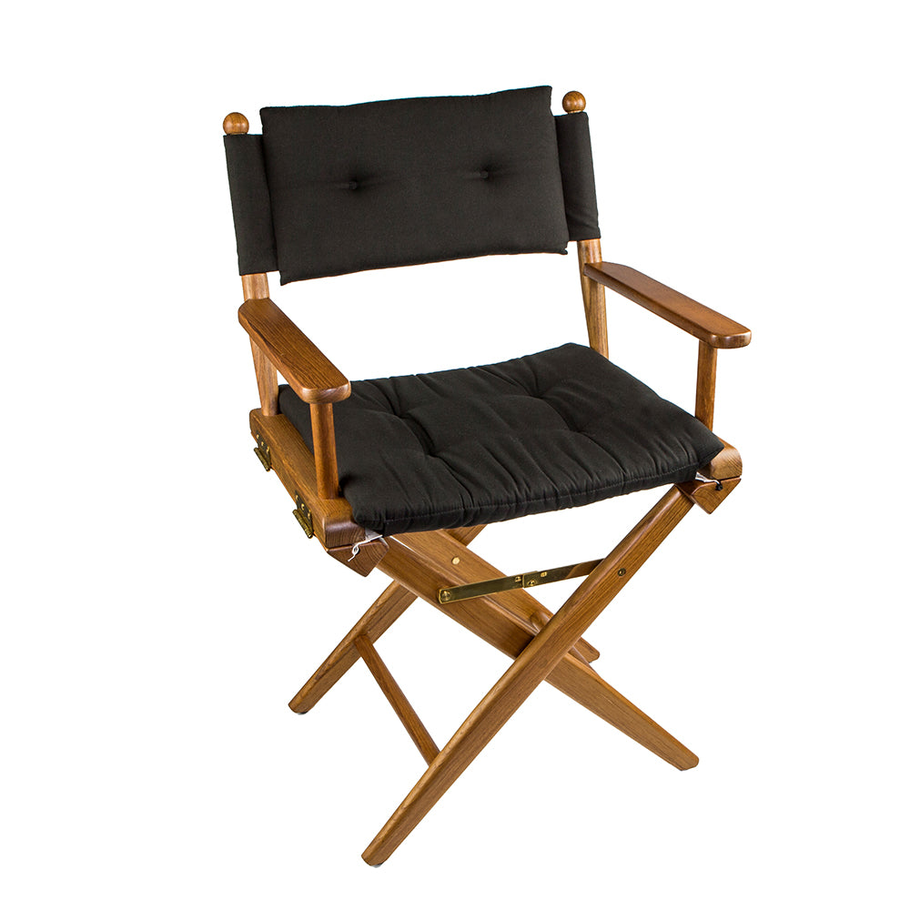 Whitecap Directors Chair w/Black Cushion