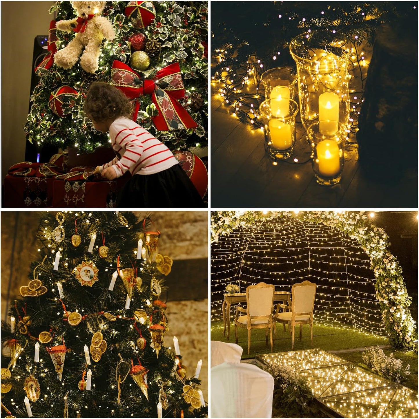 300Led Fairy Lights Plug in with Remote & Timer for Christmas Tree