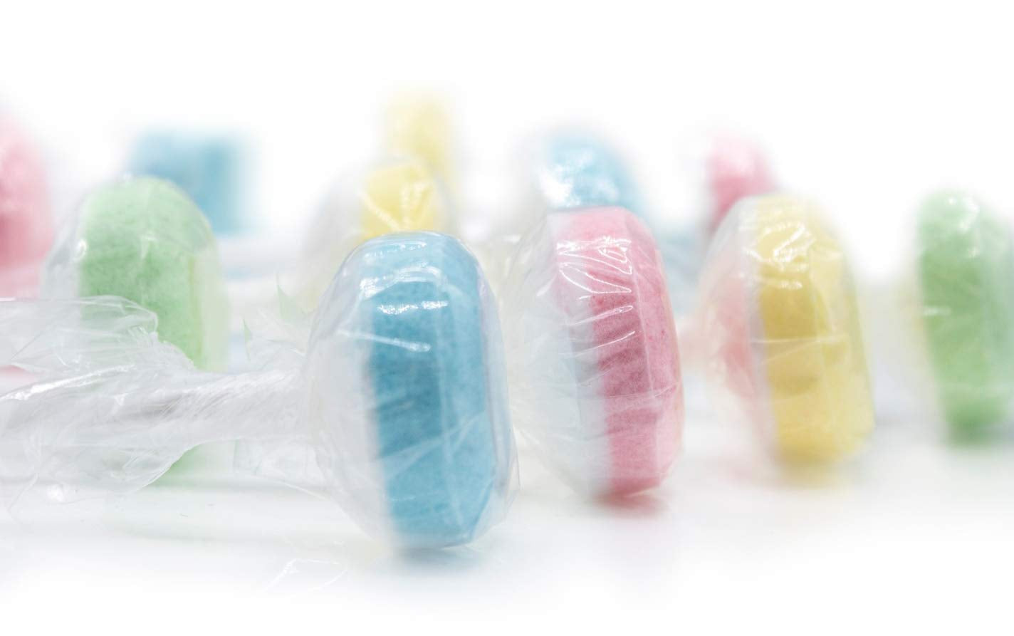 200 Double Lollies Individually Wrapped Bulk Candy, Sweet Tart Lollipops, Pastel-Colored Cheerleader Lollies, Bulk Suckers Jar 200 Count by