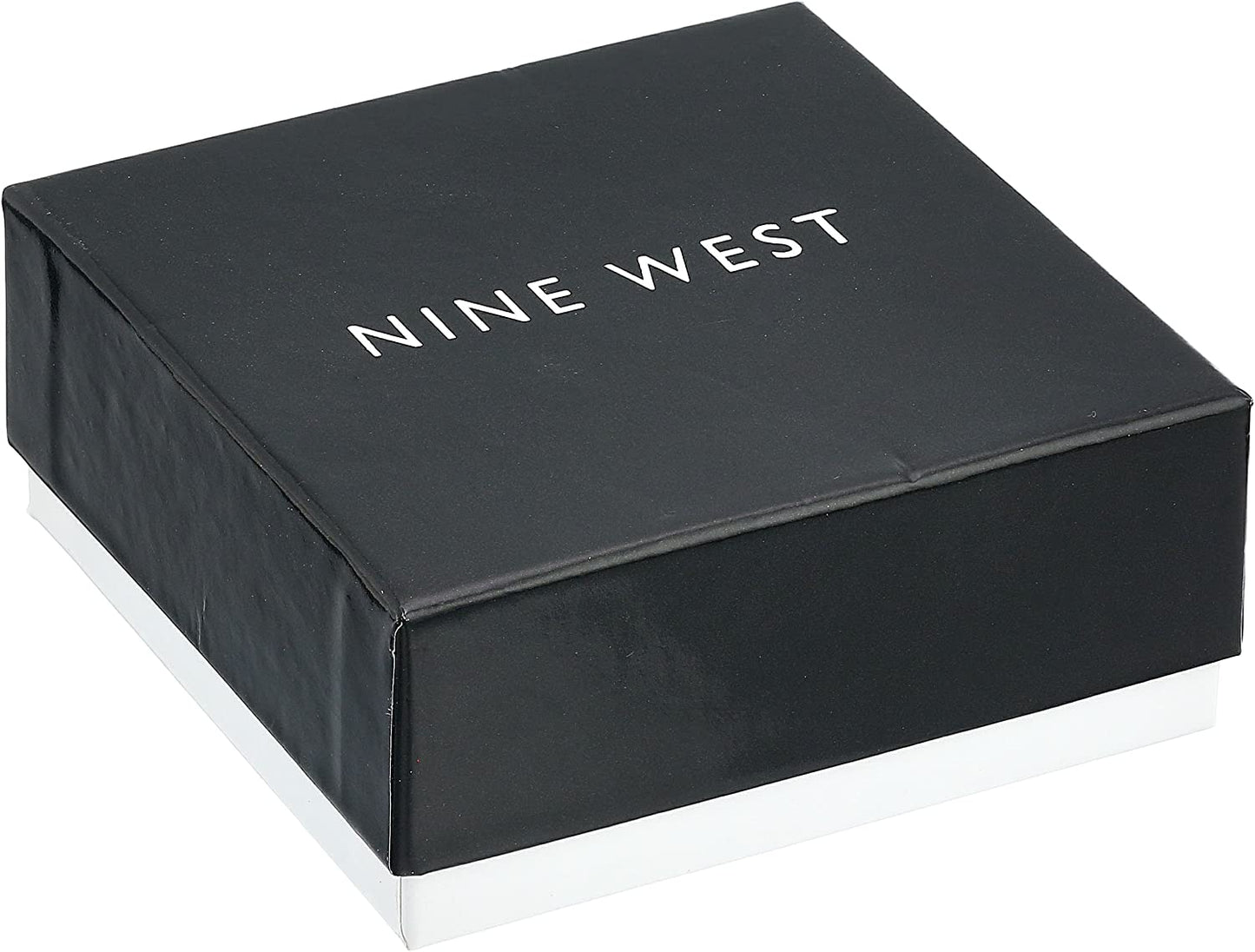 NINE WEST Women'S Boxed Necklace/Pierced Earrings Set, Silver/Blue, One Size