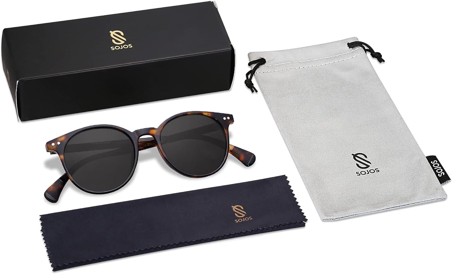 Small round Polarized Sunglasses for Women Men Trendy Classic Vintage Style