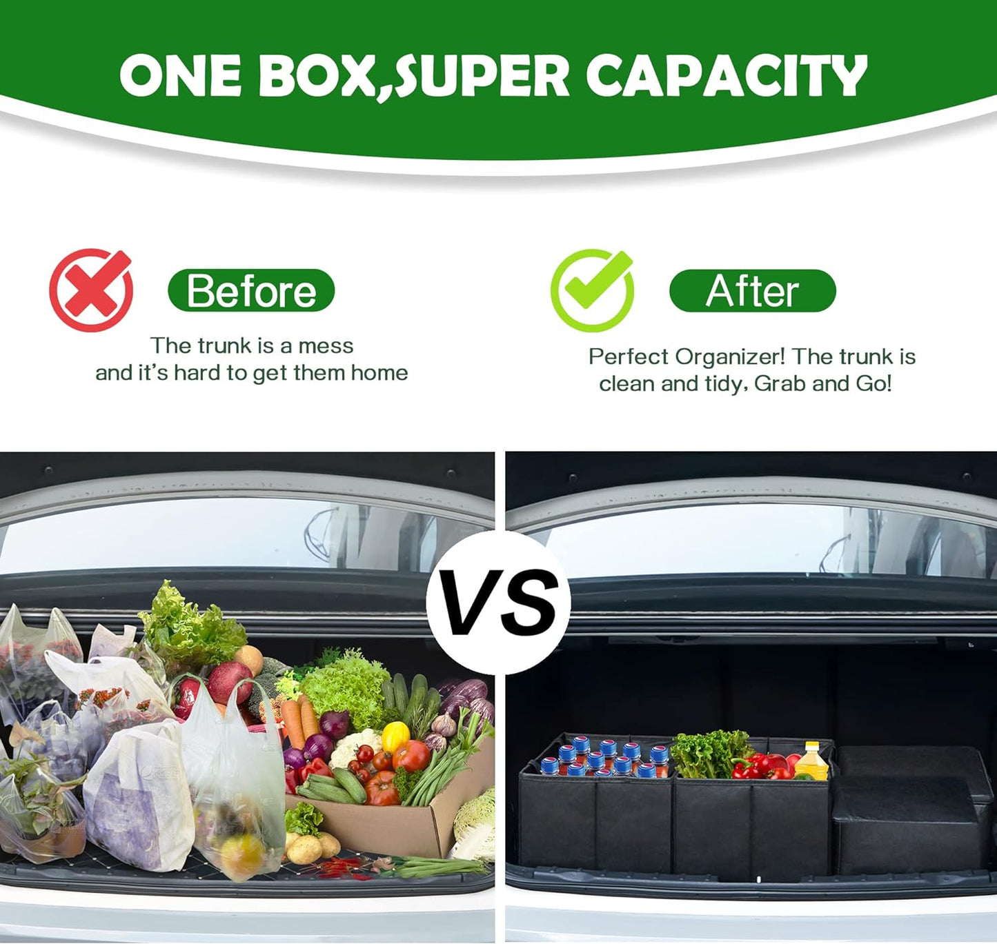 3 Pack Reusable Grocery Bags, Foldable Washable Insulated Shopping Bags for Groceries, Heavy Duty with Reinforced Bottom & Handles (2 Grocery Tote Bags + 1 Insulated Cooler Bag)