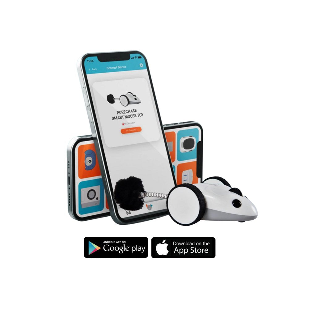 Purechase Automatic Cat Toy, App Enabled with USB Charging