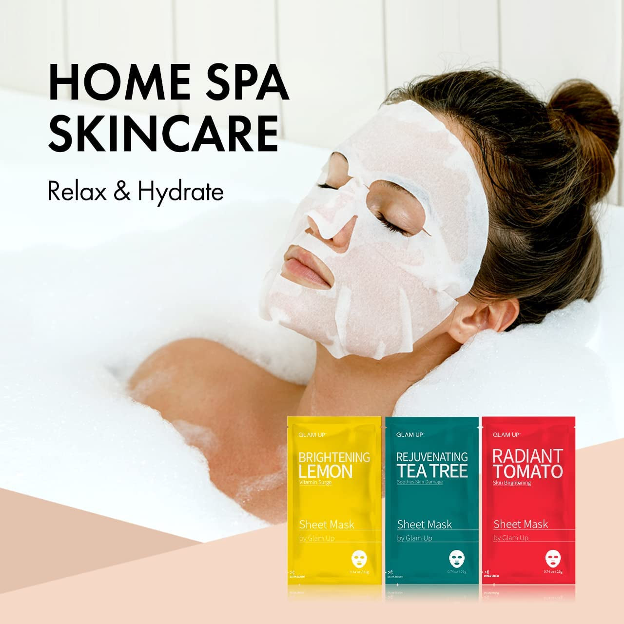 Premium Facial Sheet Mask 12 Combo (Pack of 12) | Face Masks Skincare, Hydrating Face Masks, Moisturizing, Brightening and Soothing, Beauty Mask for All Skin Type Variety Beauty Mask Set