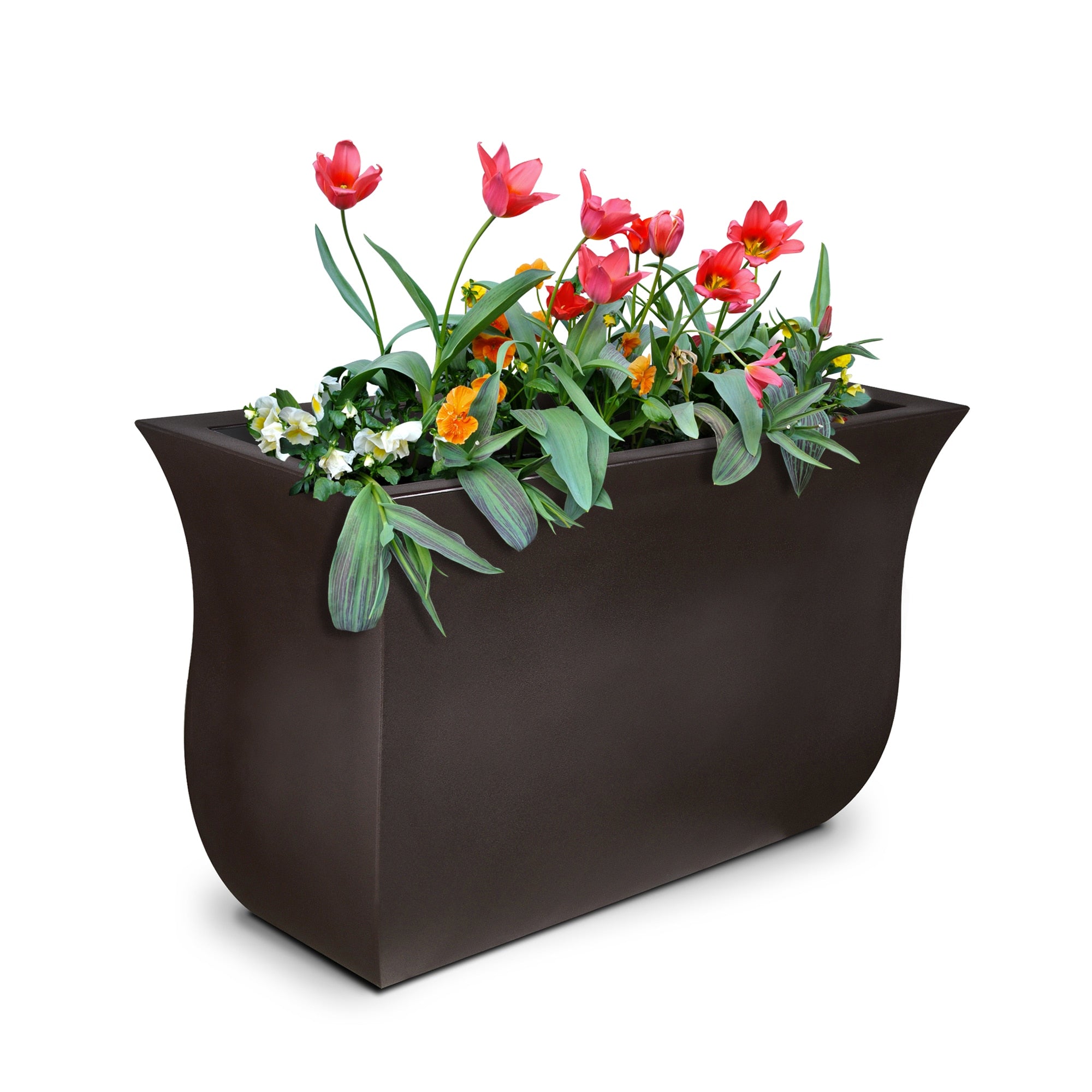 mayne self watering planter Mayne 11.7-In X 22-In Resin Self Watering Planter – Greater Happy Outdoors and Health