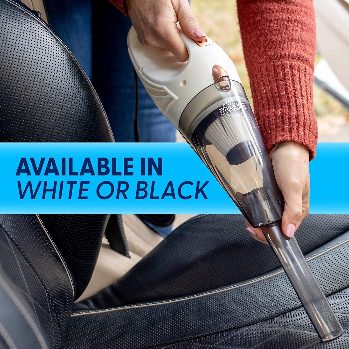 Car Vacuum Cleaner - Small 12V High Power Handheld Portable Car Vacuum W/Accessories, 16 Ft Cord & Bag - Car Gifts for Men Who Have Everything - Detailing Kit Essentials for Travel