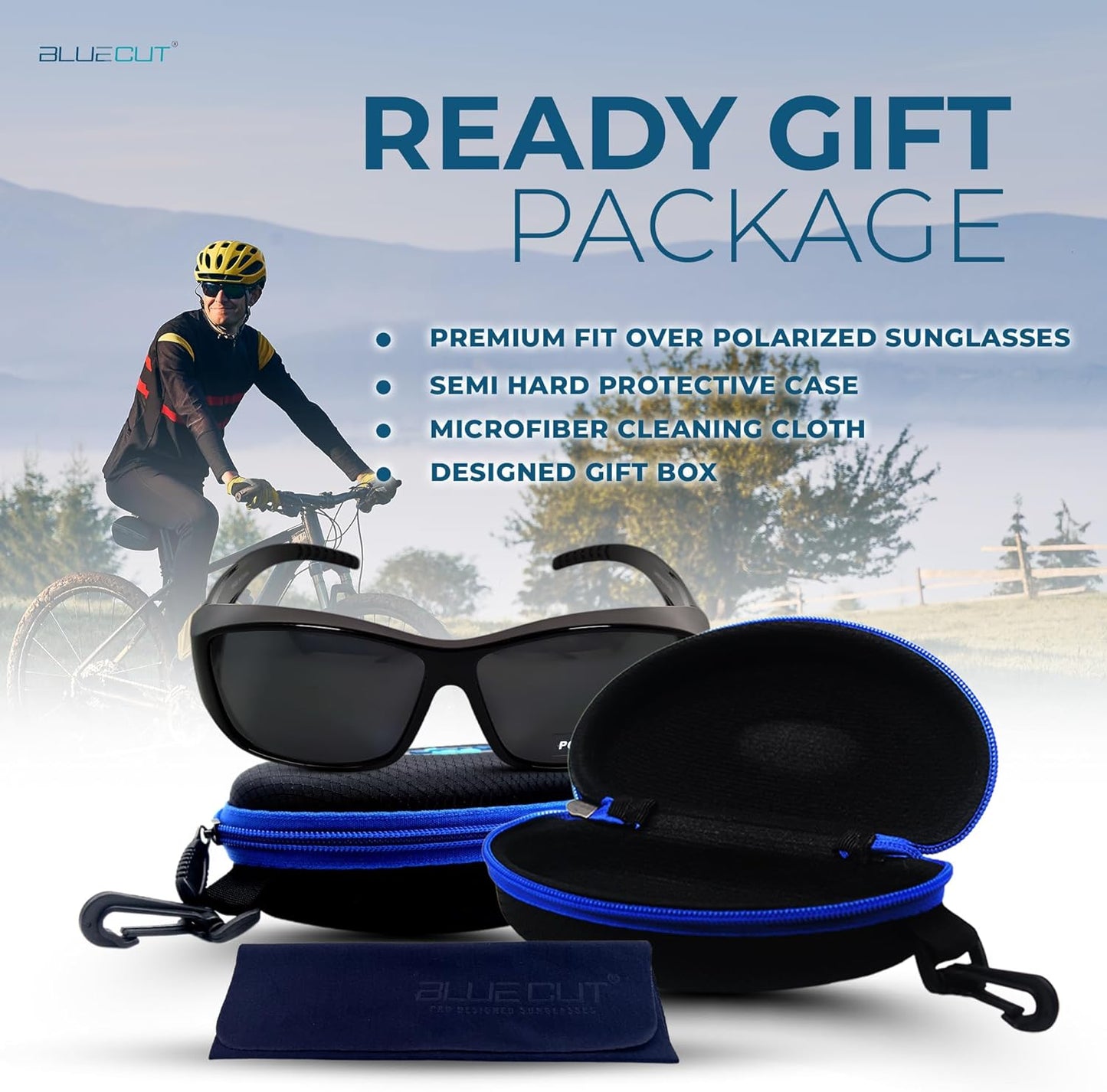 Fit over Polarized Sunglasses Solar Shield Sunglasses to Wear over Glasses