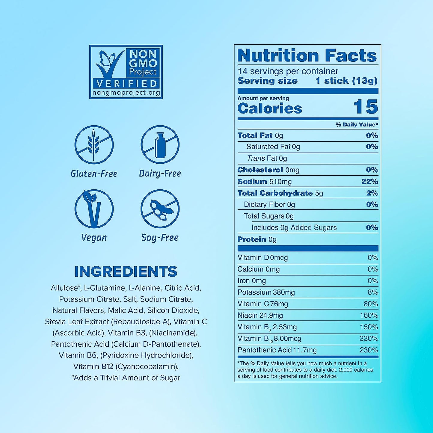 Sugar-Free Hydration Multiplier - White Peach – Powder Packets | Electrolyte Drink Mix | Easy Open Single-Serving Stick | Non-Gmo | 14 Sticks