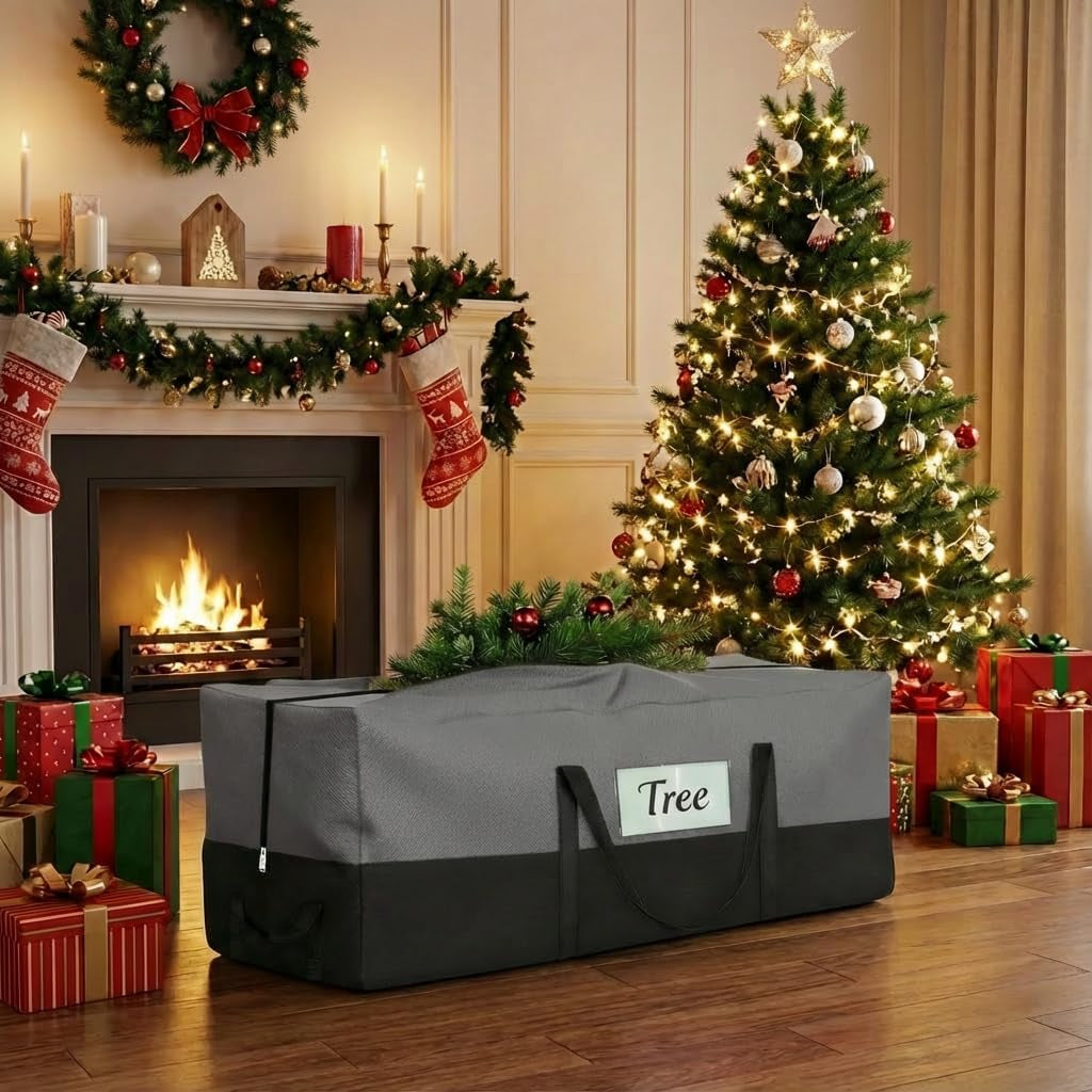 Christmas Tree Storage Bag, Fits 10-12 Ft Artificial Trees, Gray