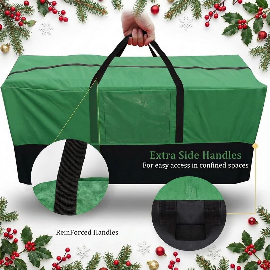 Christmas Tree Storage Bag, Fits 10-12 Ft Artificial Trees, Green