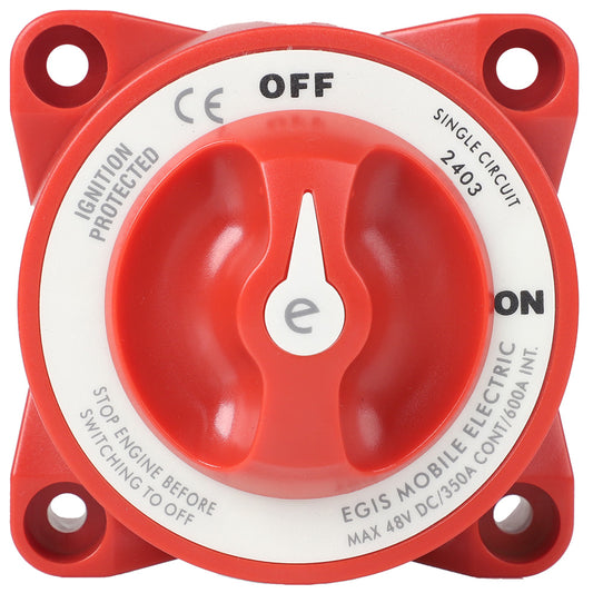 Egis E-Series 350A Battery Switch Off/On [2403]
