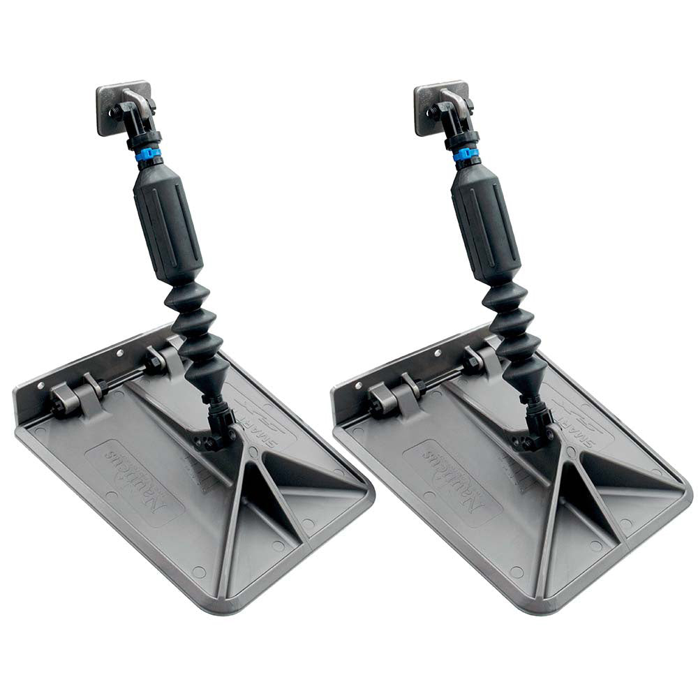 Smart Tabs SX Trim Tabs by Lectrotab 9.5" x 10" f/12'-16' Boats w/40lb Actuators - 40-80HP - Gunmetal Grey [SXG9510-40]