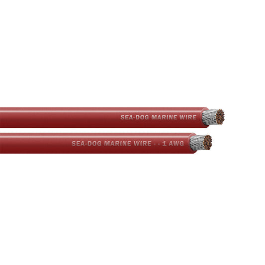 Sea-Dog 1 AWG Red Battery Cable - 25' [8001020]