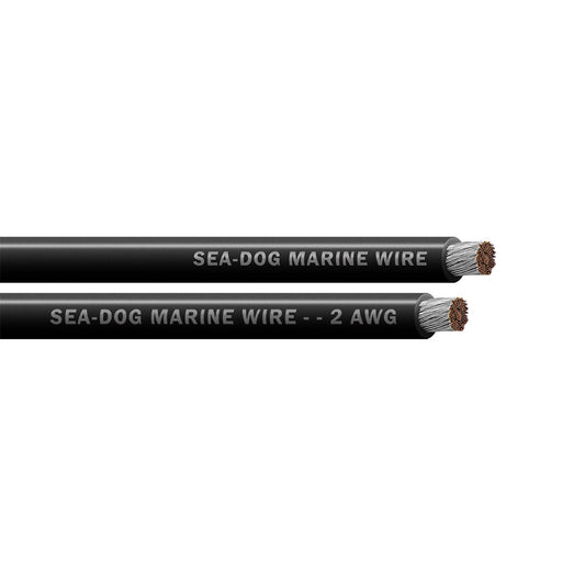 Sea-Dog 2 AWG Black Battery Cable - 25' [8002010]