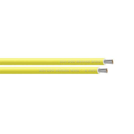 Sea-Dog 8 AWG Yellow Primary Wire - 50' [8008031]