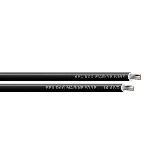 Sea-Dog 10 AWG Black Primary Wire - 25' [8010010]