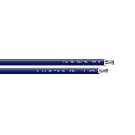 Sea-Dog 10 AWG Dark Blue Primary Wire - 25' [8010060]