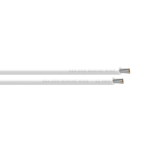 Sea-Dog 12 AWG White Primary Wire - 100' [8012052]
