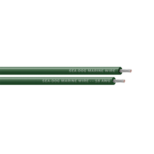Sea-Dog 18 AWG Green Primary Wire - 25' [8018040]
