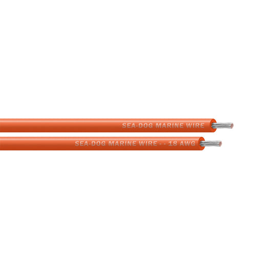 Sea-Dog 18 AWG Orange Primary Wire - 25' [8018080]