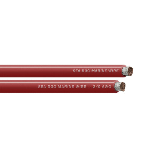 Sea-Dog 2/0 AWG Red Battery Cable - 25' [8021020]