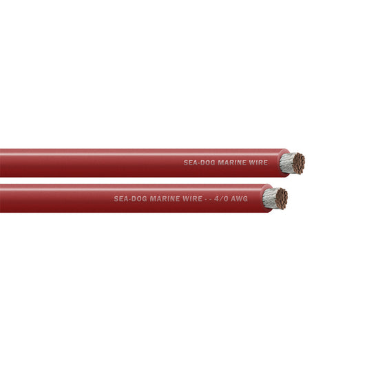 Sea-Dog 4/0 AWG Red Battery Cable - 25' [8041020]