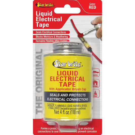 Star brite Liquid Electrical Tape - Red - 4 oz [84105]