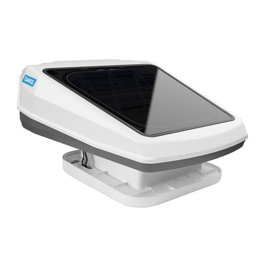 Camco Powered Roof Vent w/Skylight - White [40460]