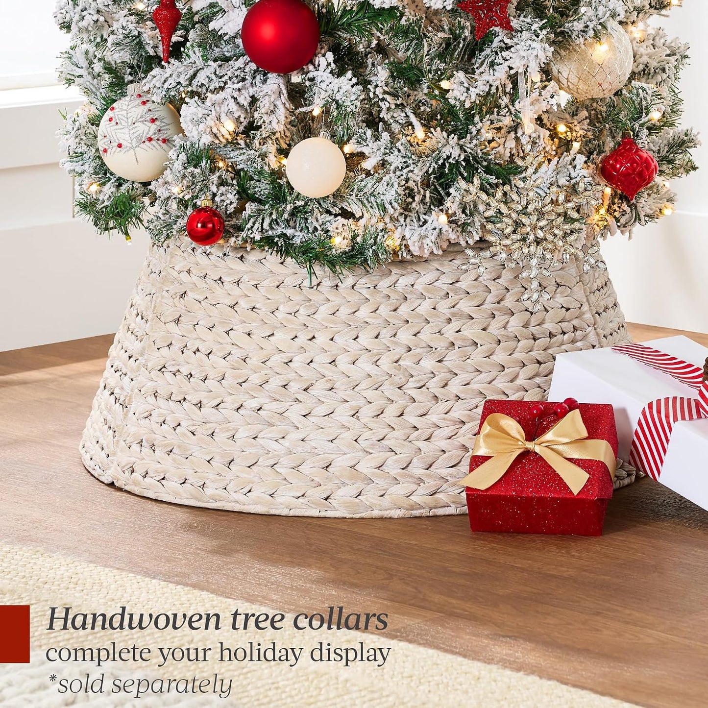 7.5Ft Flocked Pencil Christmas Tree W/Twinkling Leds, Pre-Lit Slim Artificial Holiday Decoration, Lighted Skinny W/Base, 350 Lights, 641 Tips, Warm White Lights
