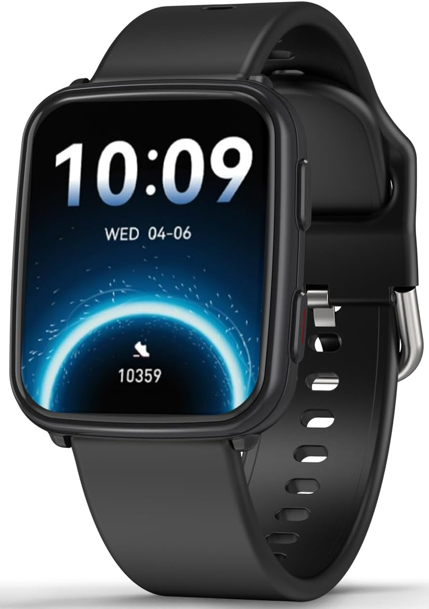 Fitness Tracker with 24/7 Heart Rate & Blood Pressure Monitor, Blood Oxygen & Sleep Tracker, Smart Watch with Step Calorie Counter, IP68 Waterproof Activity Tracker for Women Men Android Ios