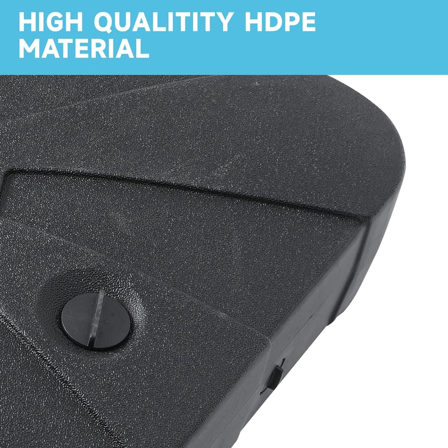 Heavy Duty Patio Umbrella Stand Base 34'' X 34'' Cantilever , 265Lbs Capacity Heavy Duty Outdoor Offset Umbrella Stand Weight 