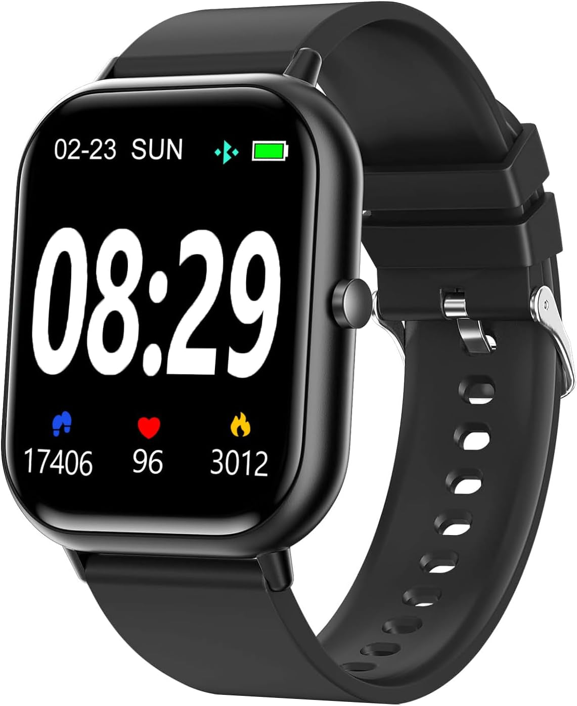 Smart Watch for Men Women Smartwatch 1.83" for Iphone Samsung Android Phone Compatible, Fitness Tracker Watch with Pedometer, Heart Rate/Sleep Monitor, Blood Oxygen, IP68 Waterproof