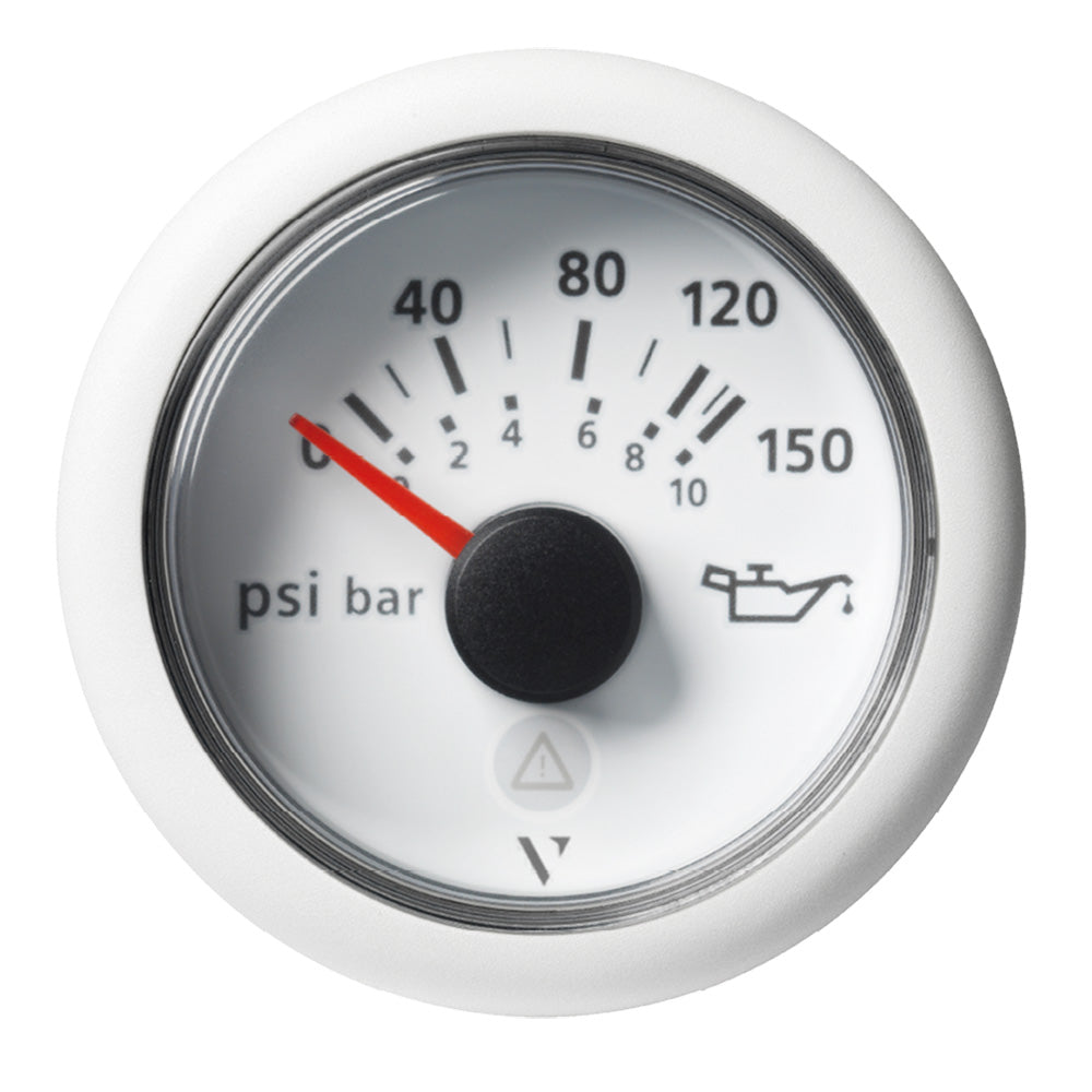 Veratron 52mm (2-1/16") ViewLine Engine Oil Pressure Gauge - 150 PSI - White Dial  Bezel [A2C59514202]