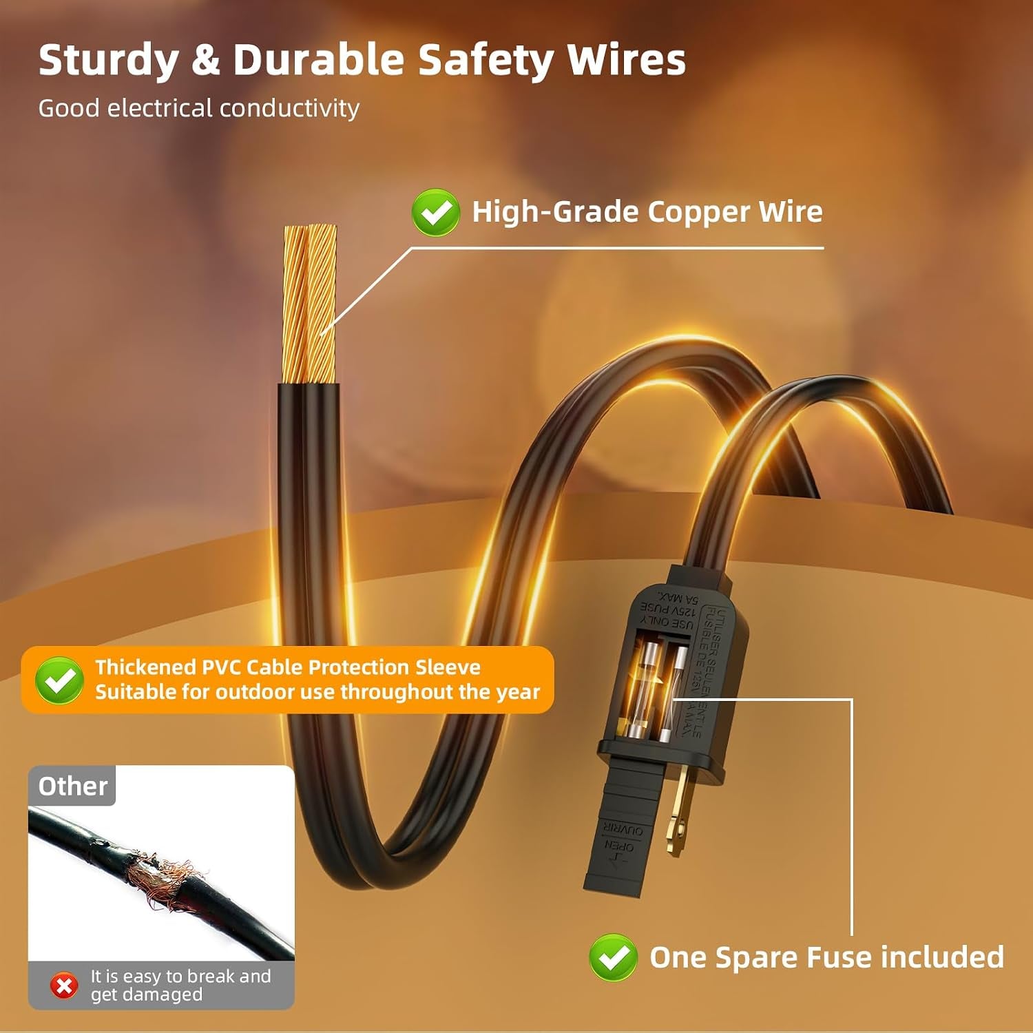 ST38 LED Outdoor String Lights, 240FT Waterproof IP65 Hanging Patio Lights