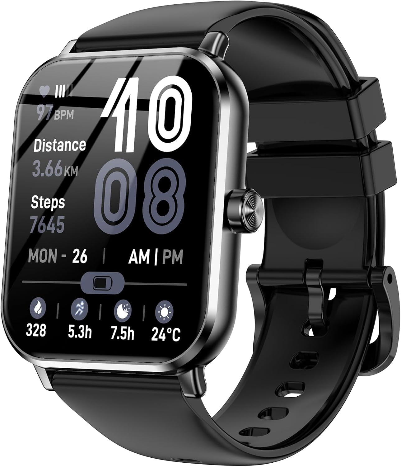 Smart Watch for Men Women, 1.83" HD Touch Screen with Bluetooth Call, IP68 Waterproof, 140+ Sport Modes, Fitness Tracker with Heart Rate & Sleep Monitor, Pedometer, Compatible with Android Iphone