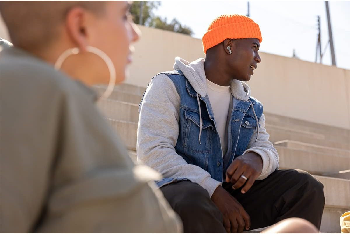 JBL Live Pro 2: 40 Hours of Playtime, True Adaptive Noise Cancelling, Smart Ambient, and Beamforming Mics (Silver), Small