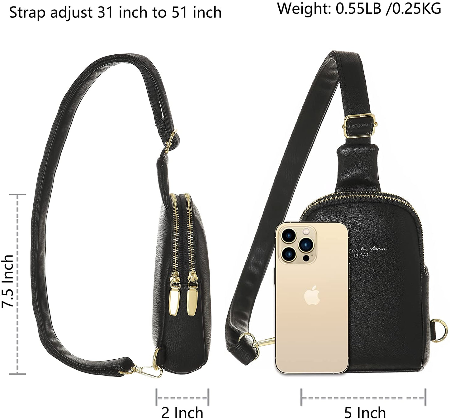 Small Sling Bag Fanny Packs Crossbody Bags Gifts for Women Men