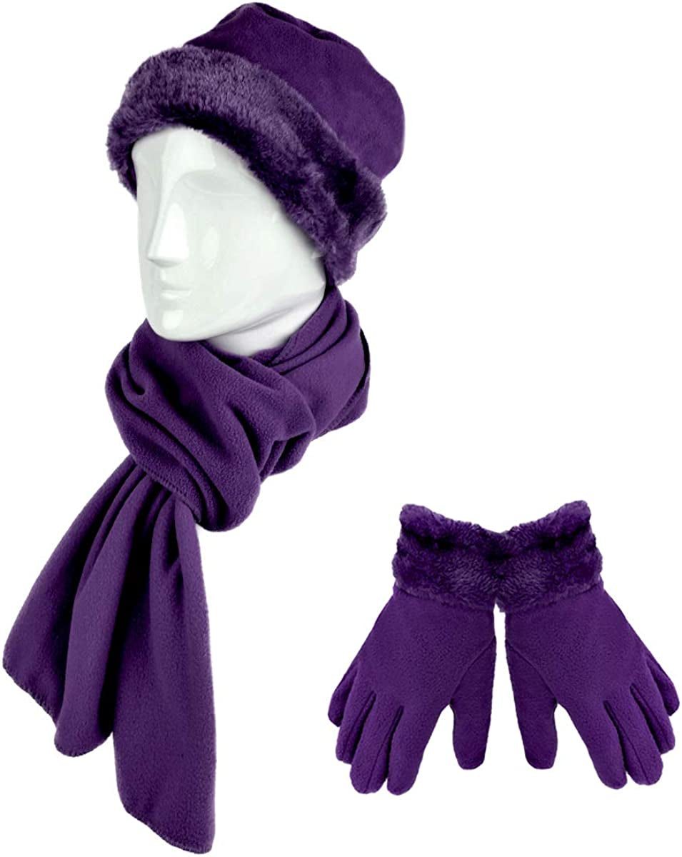 Women'S Warm Fleece Winter - Women'S Hat and Glove Set + Hats Gloves Scarves for Women