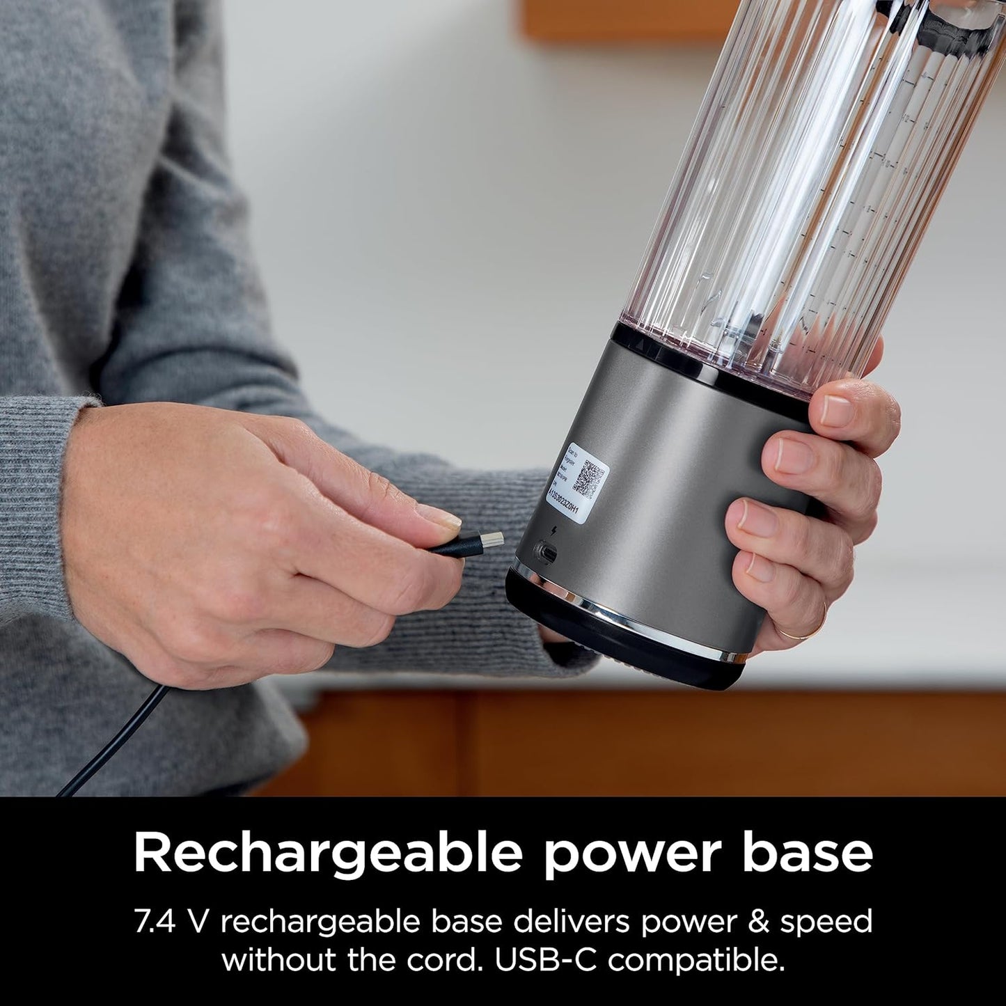 Ninja Blast Portable Blender, Cordless, 18Oz. Vessel, Personal Blender-For Shakes & Smoothies, BPA Free, Leakproof-Lid & Sip Spout, USB-C Rechargeable, Dishwasher Safe Parts, Black