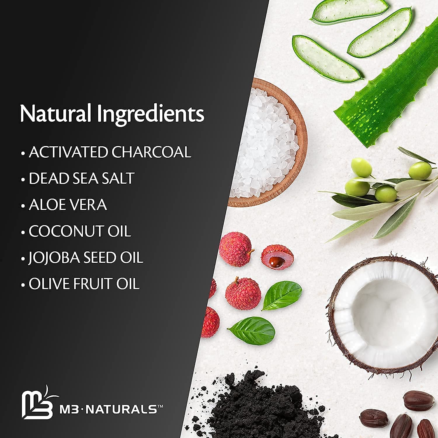 Charcoal Exfoliating Body Scrub Polish with Collagen & Stem Cell Gentle Body Exfoliator Face Scrub Bump Eraser Booty Scrub Best Shower Scrub Skin Exfoliant for Men & Women Polish