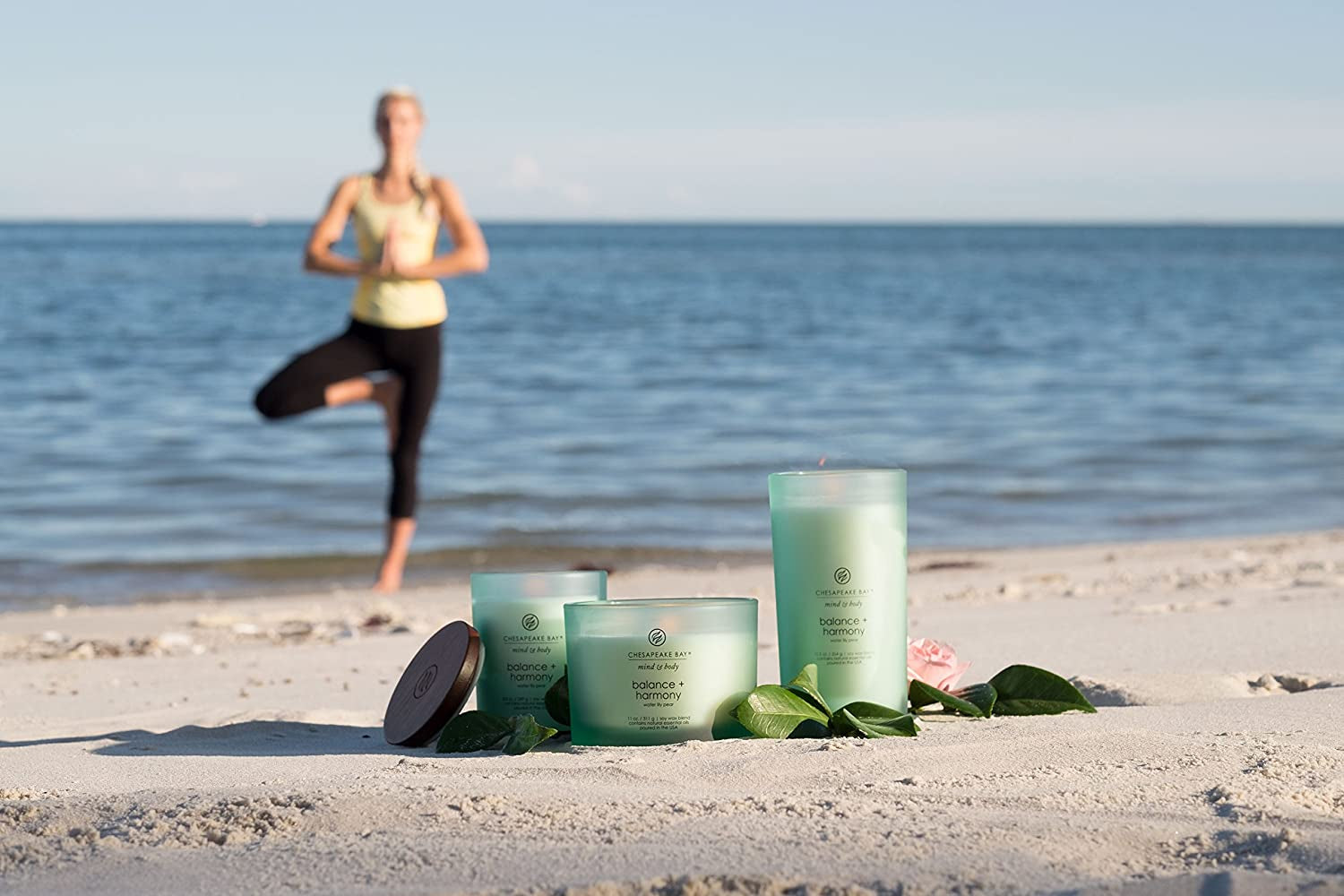 Scented Candle, Balance + Harmony (Water Lily Pear), Medium, Home Décor