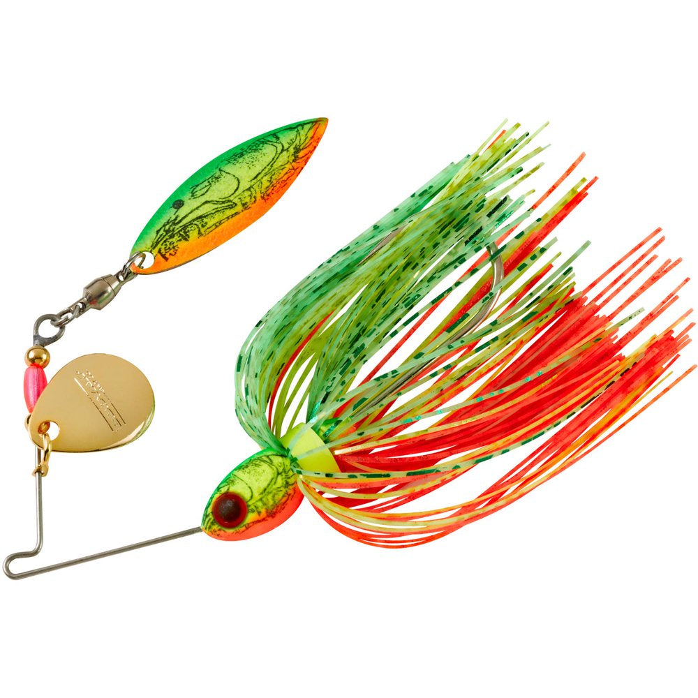 BOOYAH Pond Magic Real Craw Fishing Lure Spinnerbait Two Blade Okie Craw 3/16 Oz
