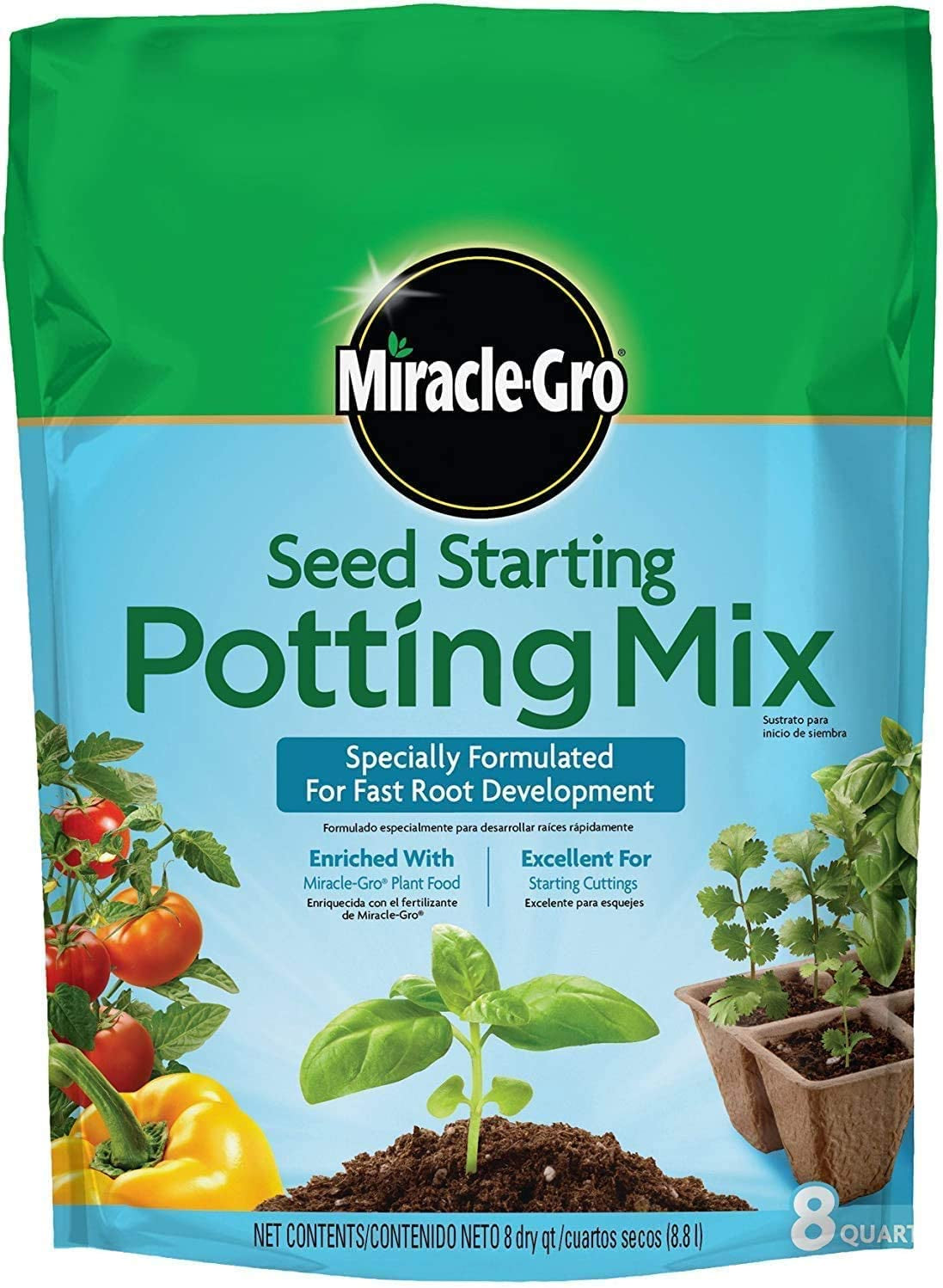 Miracle-Gro Seed Starting Potting Mix, 8 Qt.