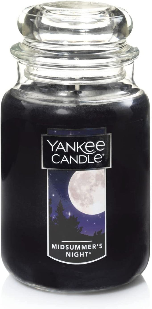 Yankee Midsummer'S Night Scented, Classic 22Oz Large Jar Single Wick Candle, over 110 Hours of Burn Time