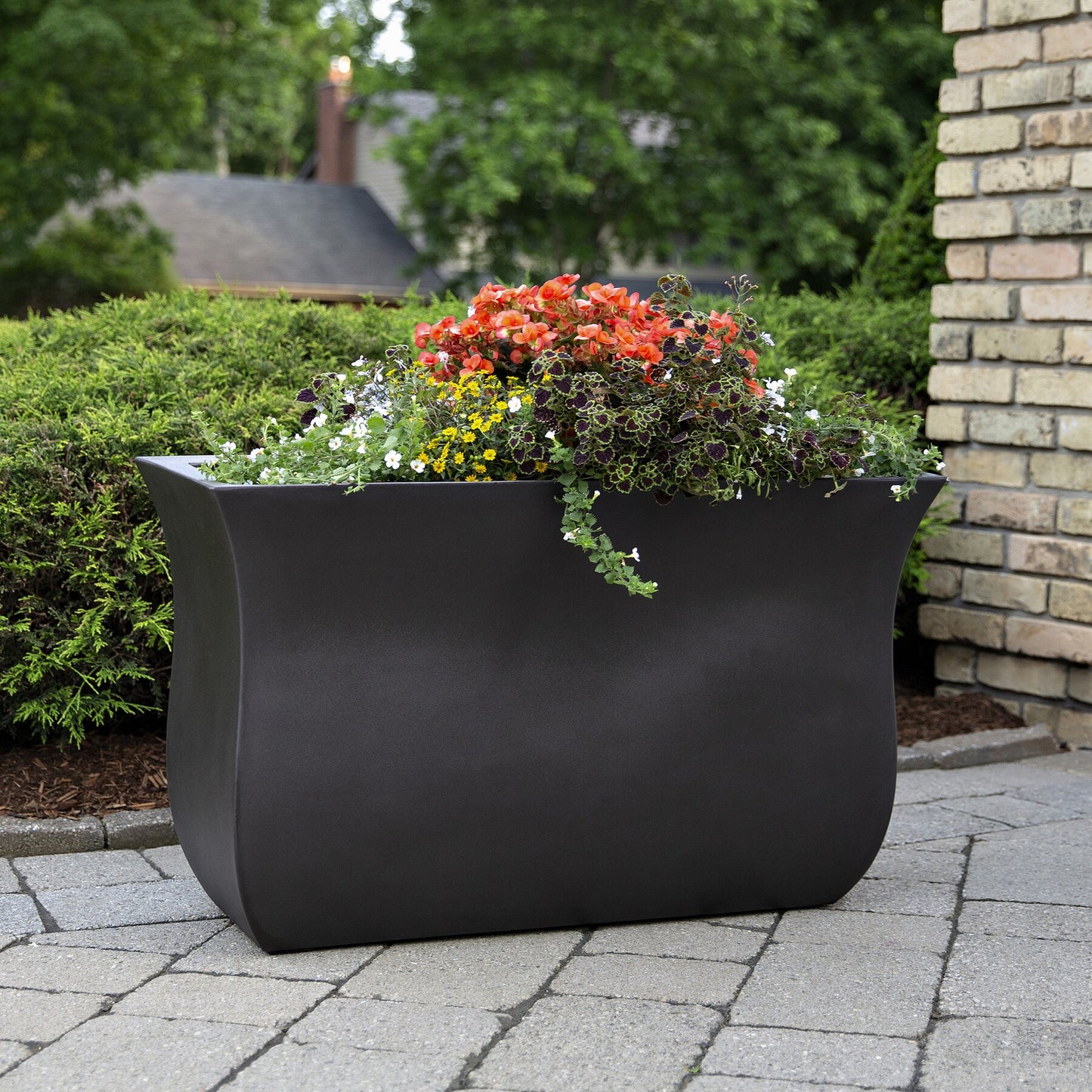 mayne self watering planter Mayne 11.7-In X 22-In Resin Self Watering Planter – Greater Happy Outdoors and Health