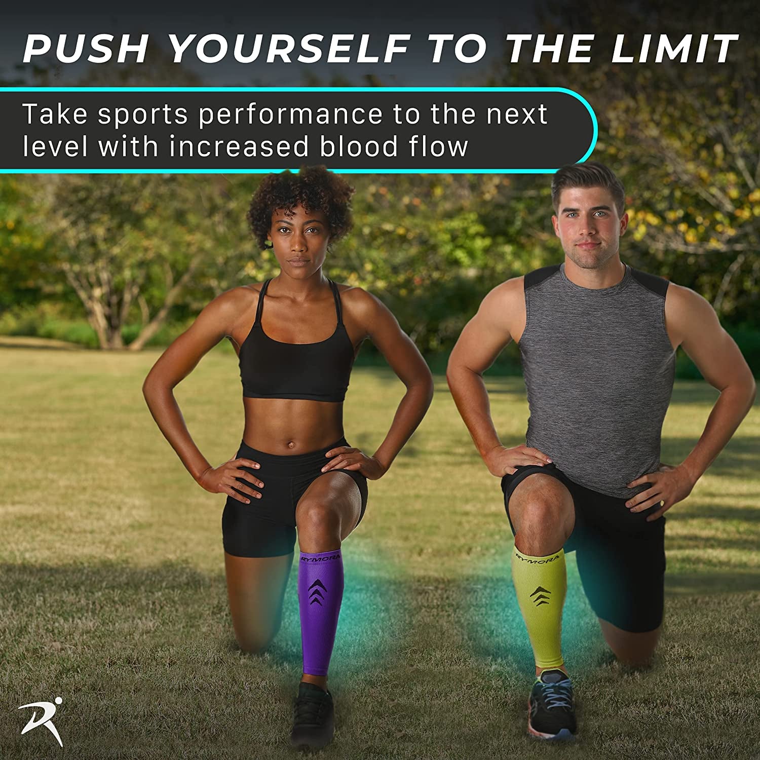 Leg Compression Sleeve, Calf Support Sleeves Legs Pain Relief for Men and Women, Comfortable and Secure Footless Socks for Fitness, Running, and Shin Splints – Black, Large (One Pair)