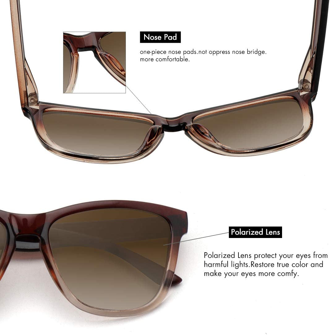 Polarized Sunglasses for Women Men Classic Retro Designer Style