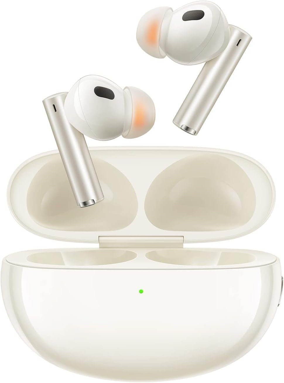 Buds Air 5 Pro True Wireless Earphone 50Db Active Noise Cancelling LDAC Bluetooth 5.3 Wireless Headphone - (White), RMA2021