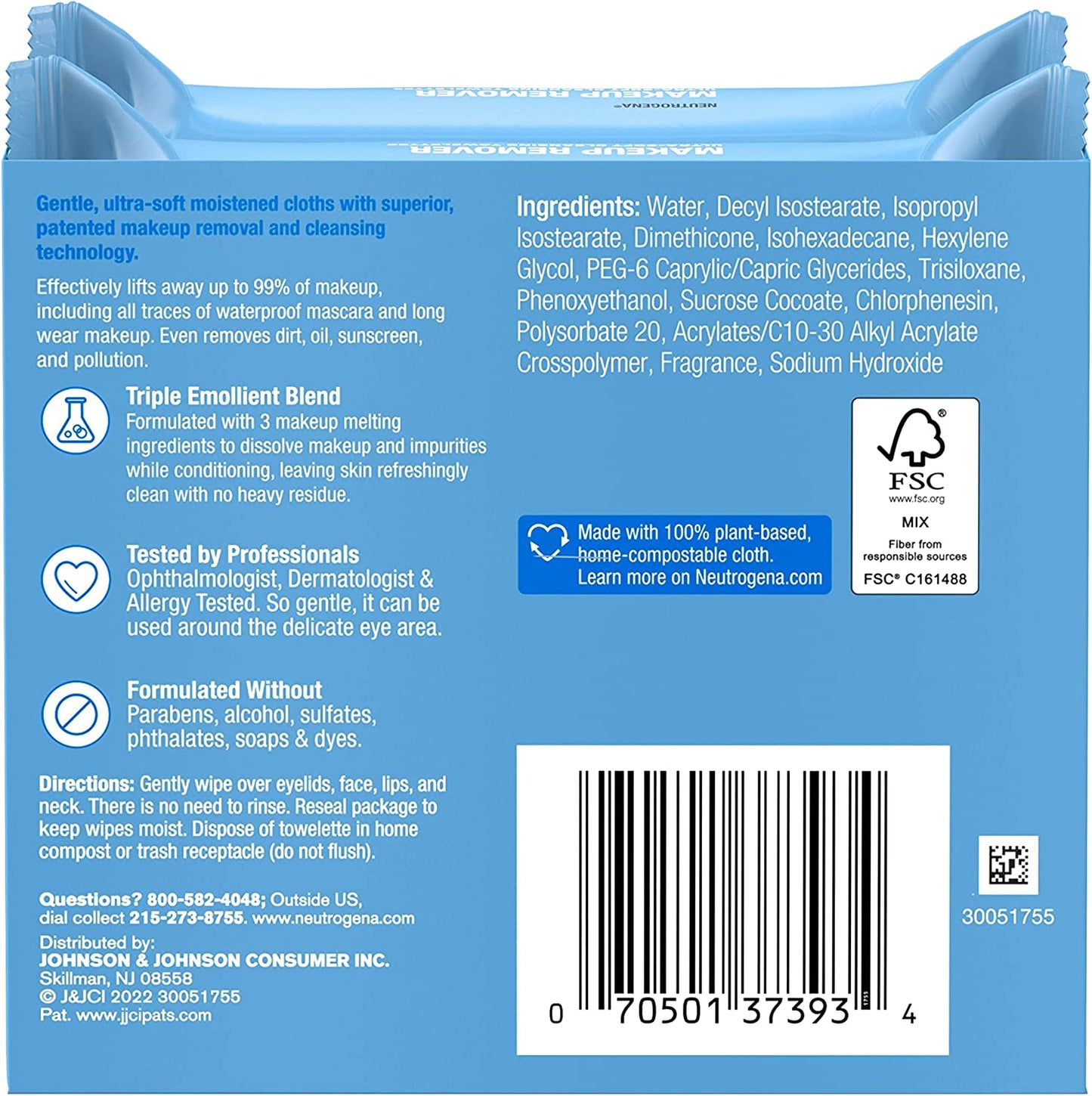 Makeup Remover , 25 Count, 2 Pack