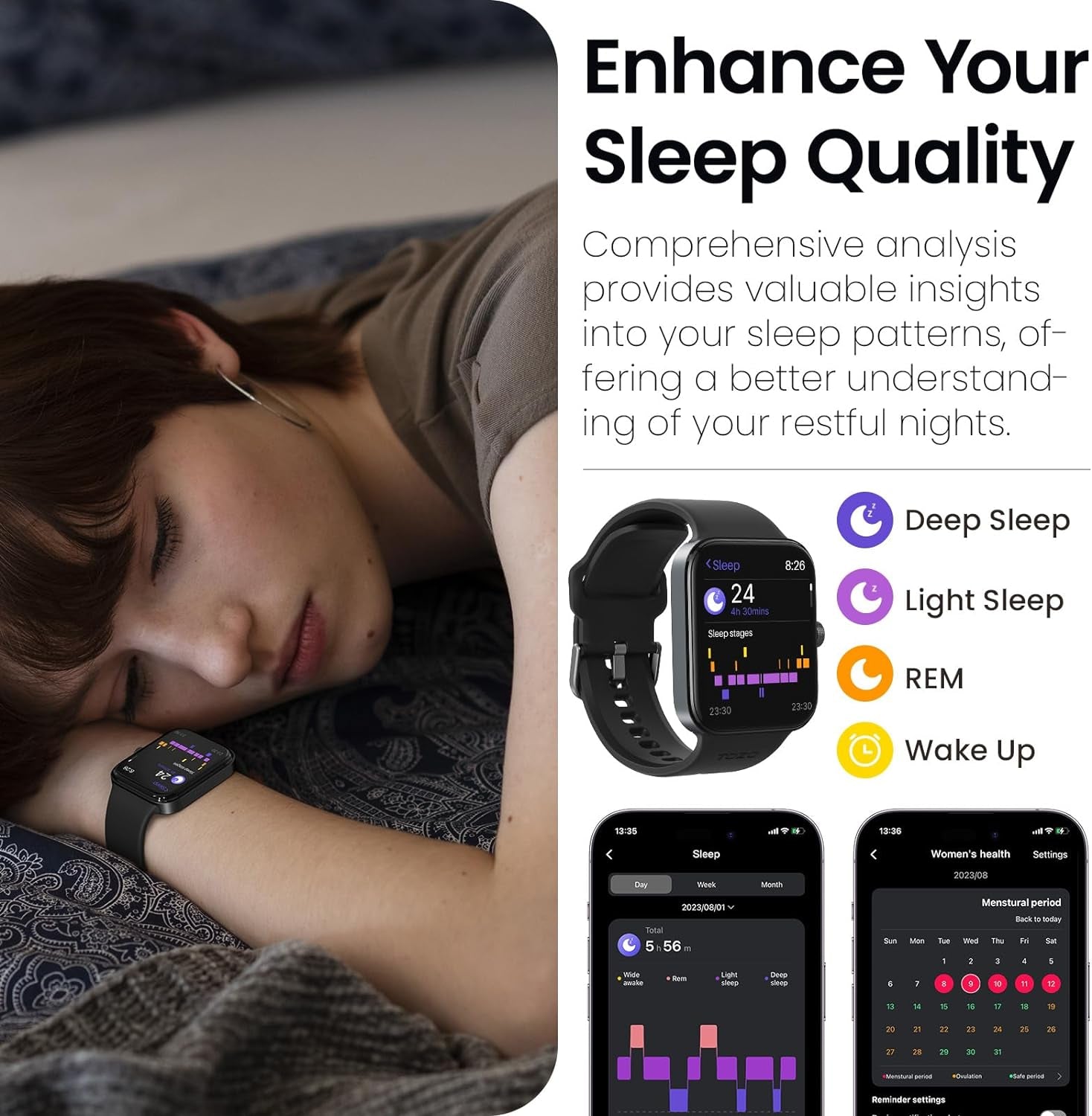 S4 Acufit One Smart Watch 1.78" AMOLED Screen for Men Women, Bluetooth Call Dial Fitness Tracker, Heart Rate and Blood Oxygen, Sleep Monitor, IP68 Waterproof, Workout for Ios Android